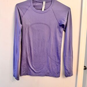 lululemon athletica Lavender Long-Sleeve Crew Neck Top